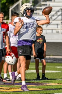 Maumee quarterback Ben Kubicz against Patrick Henry